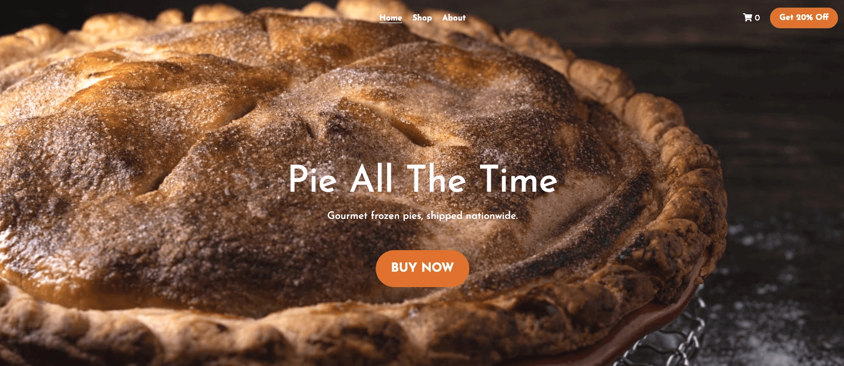 null Pie All The Time Template for Food Marketing